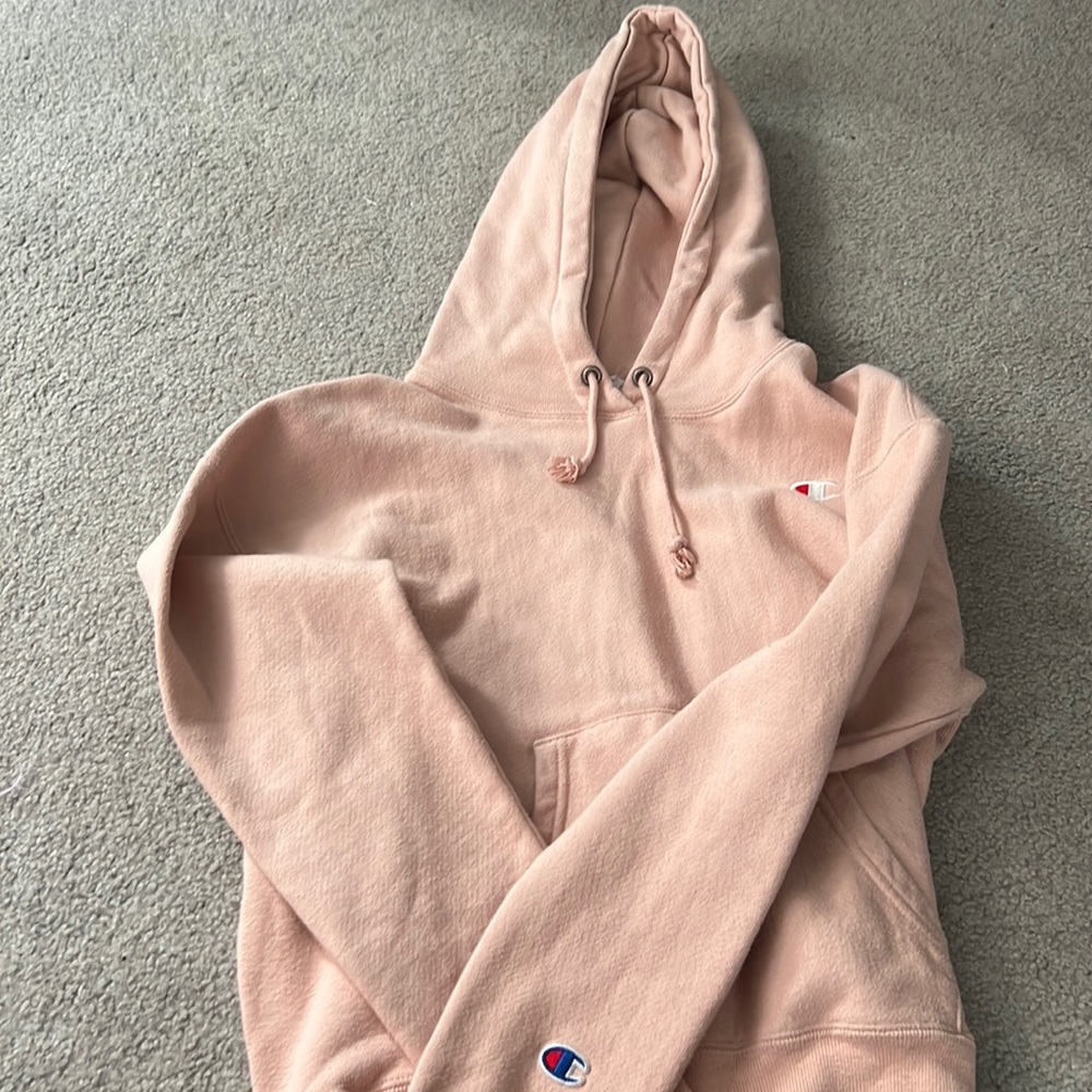 Pink, Hoodie, Size Small, Brand: Champion